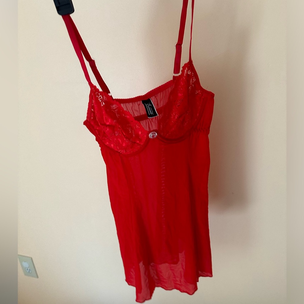 Red Lingerie Top